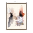 thumbnail image 5 of Kate and Laurel Urban Wanderer 1 Framed Canvas Wall Art  by Xizhou Xie 18 x 24 Sylvie Dark Gold, Modern Contemporary, Abstract Art for Wall Decor, Living Room Bedroom, 5 of 8