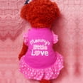 thumbnail image 2 of Summark For Small Dog Cat Princess Dress Pet Puppy Bowknot Vest T Shirt Dress Apparel, 2 of 6