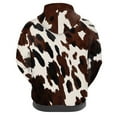 thumbnail image 3 of SCRAWLGOD Cow Print Hooded Pullover Sweater Women Fall Sweatshirts for Women Graphic Long Sleeve Hoddie Womens Trendy Stretchable Hoodie for Women with Pockets Size 4XL, 3 of 6