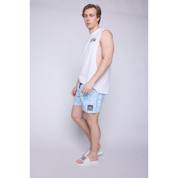 VISION STREET WEAR Aop Swim Shorts - Blue Cloud