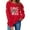 Red, variant on Uaswgudfs Women's Valentine's Day Crewneck Sweatshirt - Long Sleeve Casual Pullover Leopard Heart Print, Valentine Graphic Top for Women
