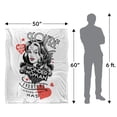 thumbnail image 5 of Justice League Blanket, 50"x60" You're The Wonder Woman Everyone Wishes They Had Silky Touch Sherpa Back Super Soft Throw Blanket, 5 of 5