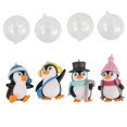 thumbnail image 1 of Miangastore Figurines de Pingouin PVC Blanc Ensemble de 4 7.1x5.1 Po, 1 of 9