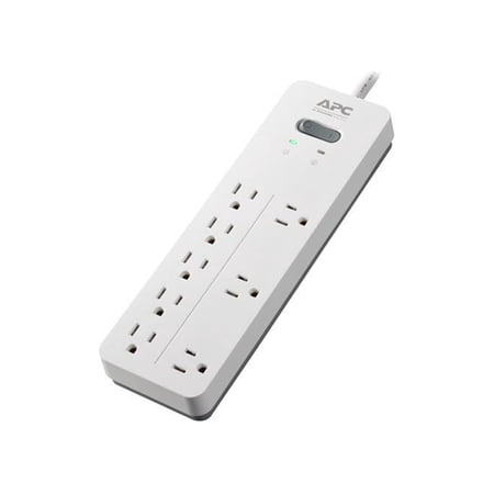 UPC: 0731304336167 | APC 8-Outlet Surge Protector  SurgeArrest Home / Office – White (PH8W)