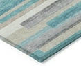 thumbnail image 4 of Addison Rugs Chantille Indoor/Outdoor Transitional Stripes Teal Washable Rectangle Rug, 1'8" x 2'6", 4 of 6