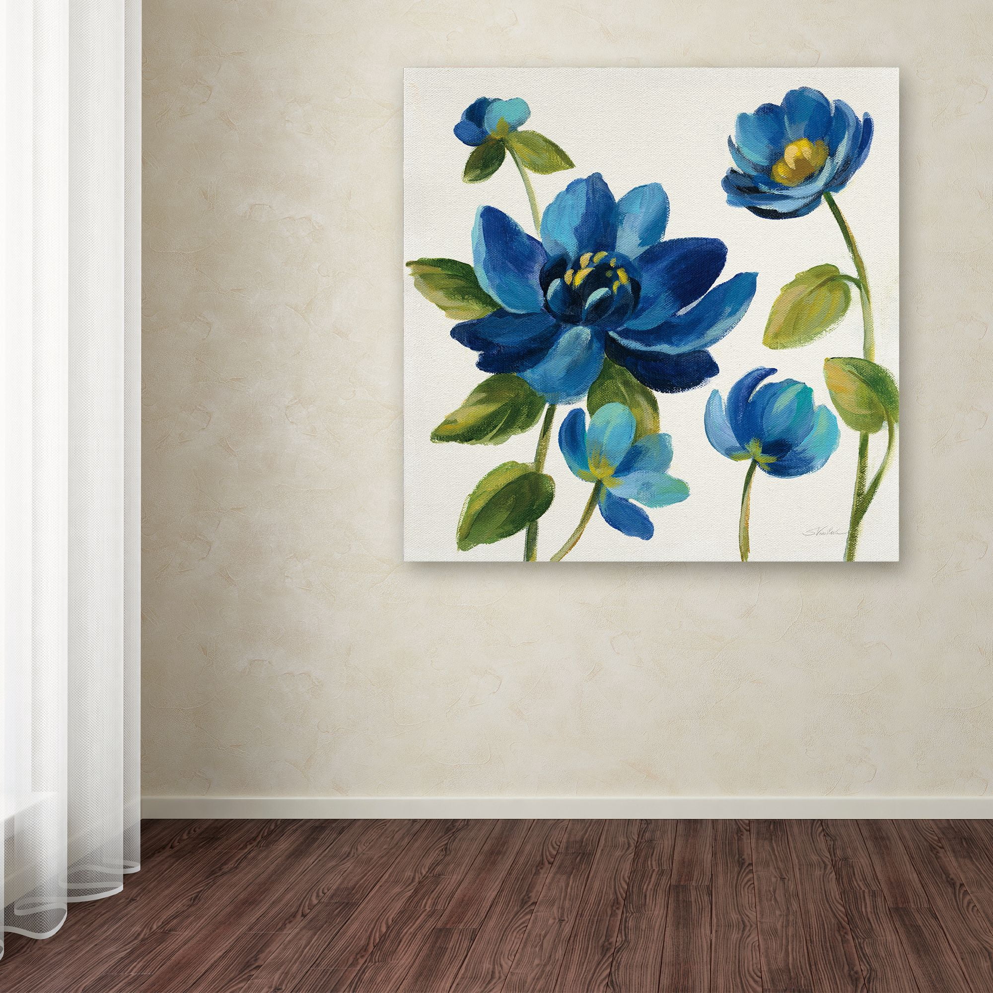 Trademark Fine Art 'Seaside Garden I' Canvas Art by Silvia Vassileva