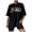 Black, variant on LiuXxxx Women's Juniors Graphic Top Casual Printed Streetwear Tee White XL