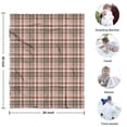 thumbnail image 4 of Red and Green Plaid Christmas Pattern Blanket,Comfortable Soft Flannel Throw Blanket,All Season,Warm Lightweight Blankets for Sofa Bed Couch Living Room Chair,30"x40", 4 of 4