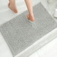 thumbnail image 2 of Nvzi Bath Rugs-1 Piece 50×80cm Light Grey Washable Bath Mat,Absorbent Bathroom Rugs,Non-Slip Bathroom Floor Mat,Practical Rugs for Bathroom,Ideal Bath Mat for Home Bathroom Dry Protection, 2 of 2