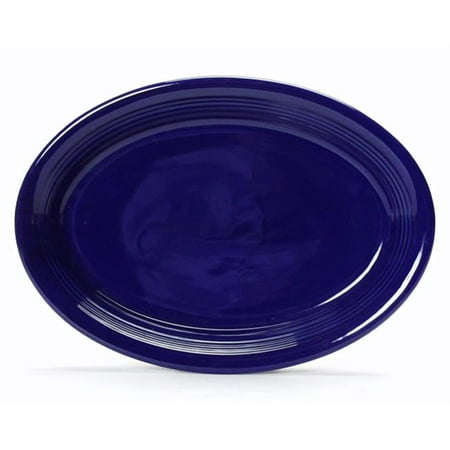 

Tuxton China CCH-1352 Concentrix 13.5 in. x 9.75 in. Oval Platter Coupe - Cobalt - 6 pcs