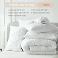 thumbnail image 6 of Davulos Twin Comforter Set, 5 Pieces Bedding Sets for All Season, Bed in a Bag with Comforter ,Flat Sheet ,Fitted Sheet ,Pillowcases & Shams,White, 6 of 8