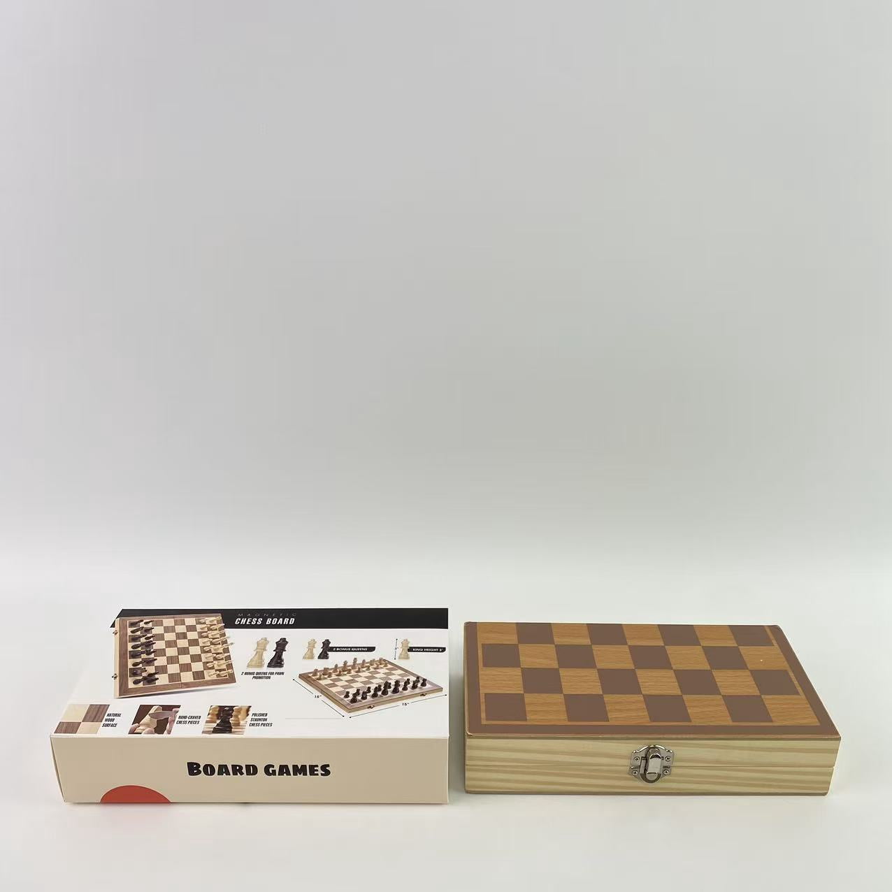YQHUAOUR  Board games,Upgraded Chess Set, 15" Tournament Staunton Wooden Chess Board Game Set with