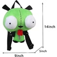thumbnail image 3 of Mochila de peluche TANGJMXG robot de ojos 3D verde 14 pulgadas, 3 of 5