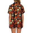 thumbnail image 5 of Elvqul Women's Knit Fabric Short Sleeve Pajama Set for Relaxing AT Home - Soft Feel, 5 of 8