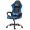Blue, variant on DELMANGO Ergonomic Racing Style Gaming Chair, Swivel PU Leather with Footrest and Lumbar Support, Red