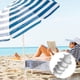 thumbnail image 5 of Muyoka Kyoffiie Sombrilla de playa Anclaje de arena Soporte para sombrilla con 5 tornillos en espiral Talla única Para todas las sombrillas de playa Base de sombrilla resistente para exteriores Soport Muyoka Hogar, 5 of 7