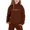 Brown, variant on Girl's 2 Piece Pullover Sweatshirt Set Outfits Hoodies Letter Print Sweatshirt And Fall Winter Outfits 3-4 Years