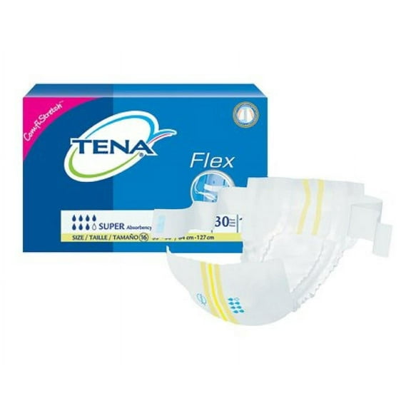 TENA ProSkin Flex Super Belted Undergarments, Heavy Absorbency, Size 16, 30 Count