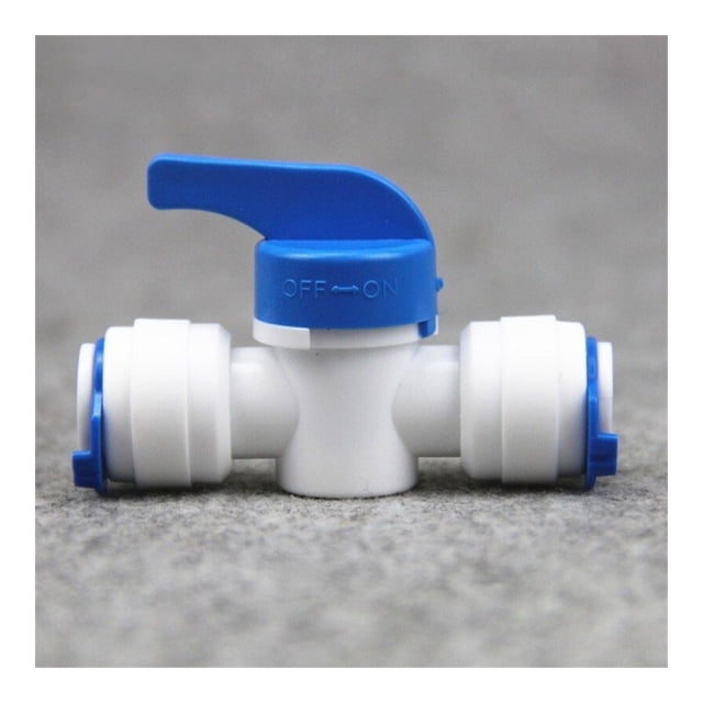 5pcs 1/4" 3/8"OD Tube PE Pipe Fitting Hose Straight Backwash Controlled Ball Valve Aquarium RO Water Filter Reverse Osmosis System ,Easy to Use