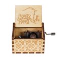 thumbnail image 2 of Caja de música de madera tallada, decoración del hogar con manivela de La Bella y La Bestia congelada, regalo de cumpleaños de San Valentín, Disney, 2 of 5