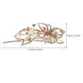 thumbnail image 2 of Milisten Floral Rhinestone Hairpin Con Antideslizante Para Uso Diario Y Bodas, 2 of 7