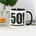 thumbnail image 3 of CafePress - 50Th Birthday Mugs - 11 oz Ceramic Mug - Novelty Coffee Tea Cup, 3 of 4