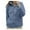 Blue, variant on Women's Solid Color Jacket Collar Zip Up Cozy Outerwear Flannel Jackets for Women Zip up Jackets for Women Casual Zipper Sweaters for Women No Hood Purdue Jacket Maternity plus Size(Grey,L)