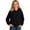 R17-Black, variant on RMGVDSD Girls Zip Up Hoodies Solid Color Hooded Sweatshirt Jackets Pockets Fall Winter Loose Fit Casual Hoodie Coat for Children Versatile Fall Girl Clothes 11-12 Years