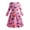 Pink, variant on KYAIGUO Toddler Kids Dress Long Sleeve Dress Fashion Print Spring Dress for Baby Girls,Holiday Playwear Soft Princess Dress