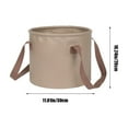 thumbnail image 5 of IPEWLEX Portable Folding Bucket - Leak-Proof PVC Foot Tub for Camping, Hiking, Fishing & Gardening - 10/20L Capacity, Durable & Lightweight with Reinforced Handles, 5 of 6