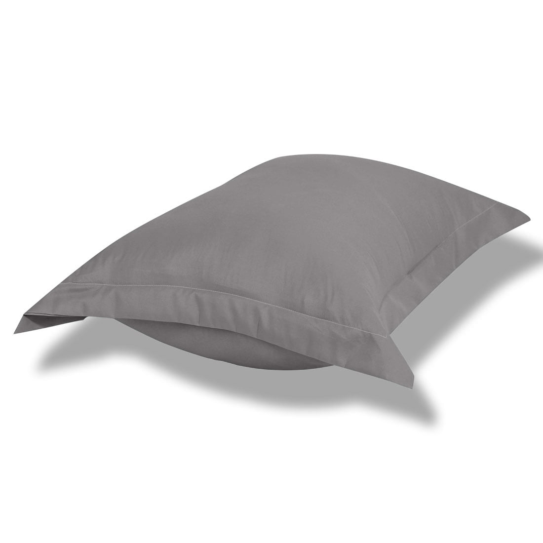 Unique Bargains Pillowcases Soft Microfiber Pillow Shams Set of 2 Standard Grey