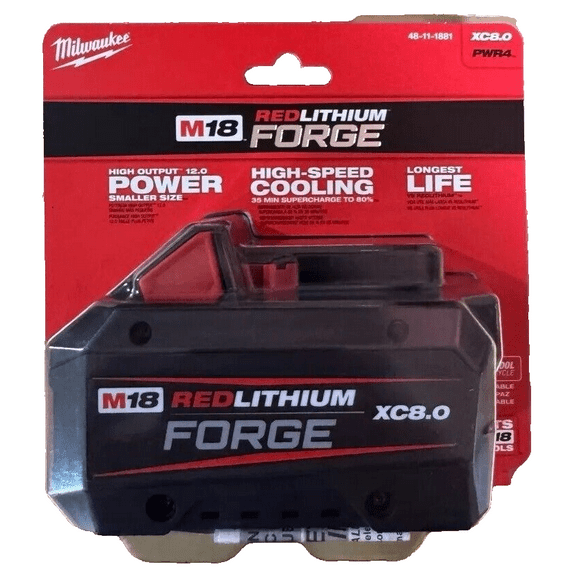 Milwaukee 48-11-1881 M18 REDLITHIUM 8.0 AH Forge Battery