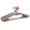 Gray, variant on Heavy-duty plastic ultra-wide hanger with rotating hooks, suitable for coats, jackets, dresses, shirts, pants, saving closet space