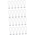 thumbnail image 1 of 100 Pcs Elastic Rope Outdoor Teepee White Tarps Camping Tarp Adjustable Bungee Cords Tarp Canopy Bungee Cords Elastic String with Tarp Ball Bungee Cords Ball Bungee for Tarp Heavy, 1 of 5