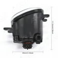 thumbnail image 3 of Pair Front LED Fog Lights Kit for Toyota Tundra 2010-2023, 55W 6000K White Off-Road Lamps Black Front Bumper LED Fog Lights, 3 of 12