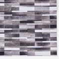 thumbnail image 7 of Contemporary Home Living 3' x 5' Linear Patchwork Area Throw Rug - Gray and Cream, 7 of 7