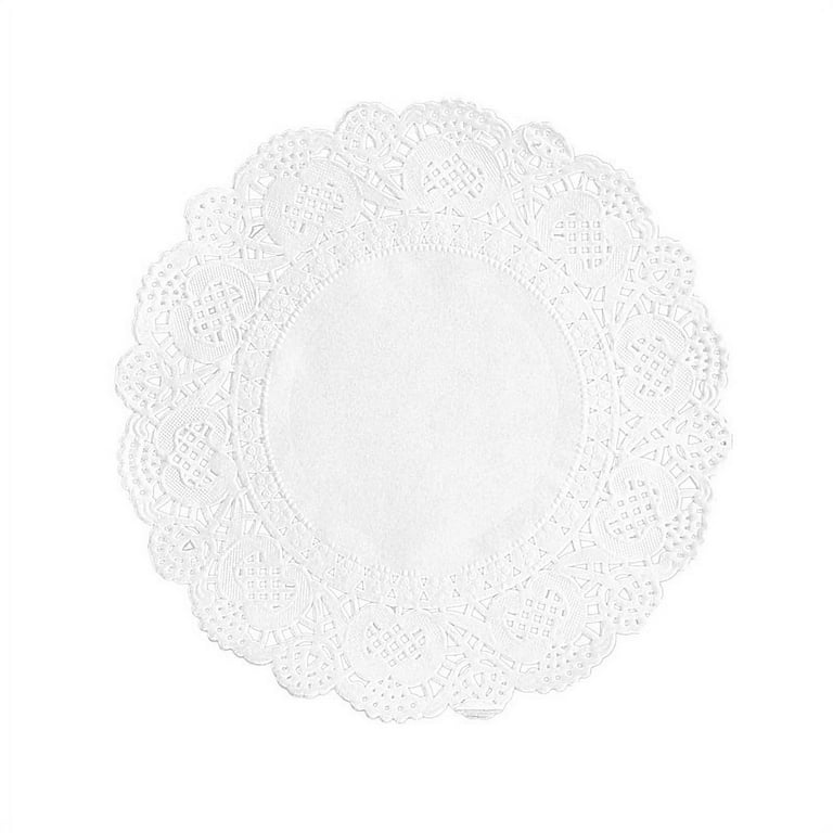 Tim&Lin White Lace Paper Doilies - 4 inch Round Paper Doilies - Disposable  Paper Placemats - for Wedding, Birthday, Cakes, Desserts, Tableware Food