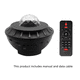 thumbnail image 1 of Proyector Luz Control remoto compatible con Bluetooth Música Lámpara nocturna USB RGB Luz de proyección de ondas de agua Methold HA003015-00B, 1 of 7