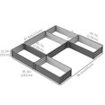 thumbnail image 2 of Outsunny Raised Garden Bed Set of 5 DIY Large Steel Planters Box, Grey, 2 of 9