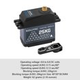 thumbnail image 4 of Servo Brazo 25T 25/35kg Engranaje Metal Con para Coche RC 1/10 Robótico DIY, 4 of 9