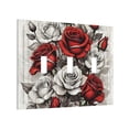 thumbnail image 1 of Placa decorativa para interruptor de luz Yamxbfa, rosa roja rústica, 1 of 8