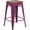 Purple, variant on Flash Furniture 24" High Backless Mint Green Counter Height Stool with Square Wood Seat