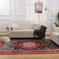 thumbnail image 5 of Noahas Traditional Persian Rugs, Suitable for Living Rooms, Bedrooms, and Office Areas, Red, 6'x 9', 5 of 8