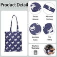 thumbnail image 4 of Retro Crab & Palm Tree Print Shopping Tote - Durable Machine Washable Bag for Travel & Groceries, 4 of 6