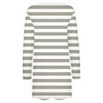 thumbnail image 4 of CALAFEBILA Womens Long Sleeve Sweater Front Open Outwear Lightweight Striped Warm Cardigan for Women 2025, 4 of 5