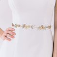 thumbnail image 4 of Handmade Wedding Belt Bridal Belt with Rhinestones for Wedding Dress Bridal Gown,Gold, 4 of 7