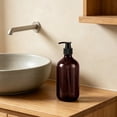 thumbnail image 4 of 500ml Boston Round PET Foaming Soap Dispenser Bottle, Refillable Pump Container for Hand Soap, Shampoo, Body Lotion, Conditioner, Bathroom, Kitchen and Travel Use, 4 of 6