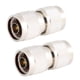 thumbnail image 1 of Conector Macho N, Adaptador Profesional Impermeable Tipo N Macho A Macho 50 Ohmios 2 Piezas De Latón Para Una Mayor Transmisión De Señal Y Conectividad, 1 of 7