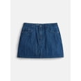 thumbnail image 2 of Weekend Academy Girls Striped Denim Skirt, Sizes 4-18, 2 of 2
