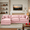 Pink, variant on Eyisean 102" Chenille Modular Sectional Sofa with Ottoman, 3-Seater L Shape Cloud Couch with Upholstered & Pillow, Comfy Sleeper Sofa for Living Room, Bedroom, Office, Easy Assembly